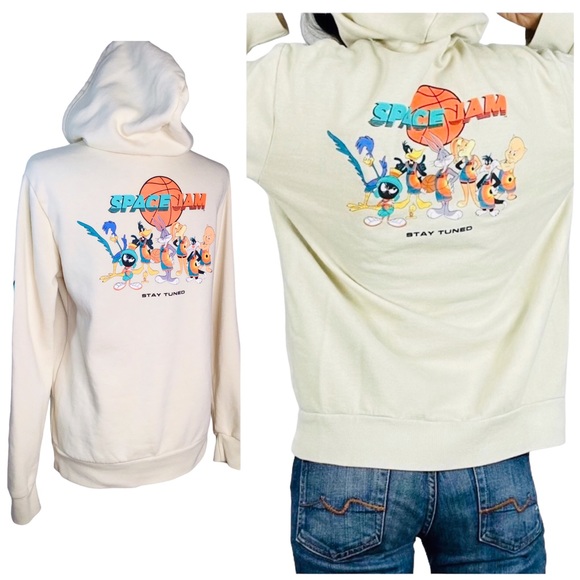 Space Jam A New Legacy Looney Tunes Graphic Print Hoodie - Size Small - Picture 3 of 16